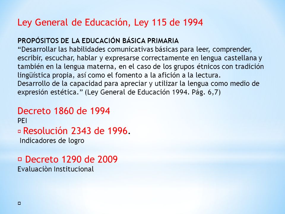 Ley General de Educación, Ley 115 de 1994