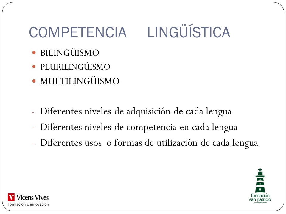 COMPETENCIA LINGÜÍSTICA