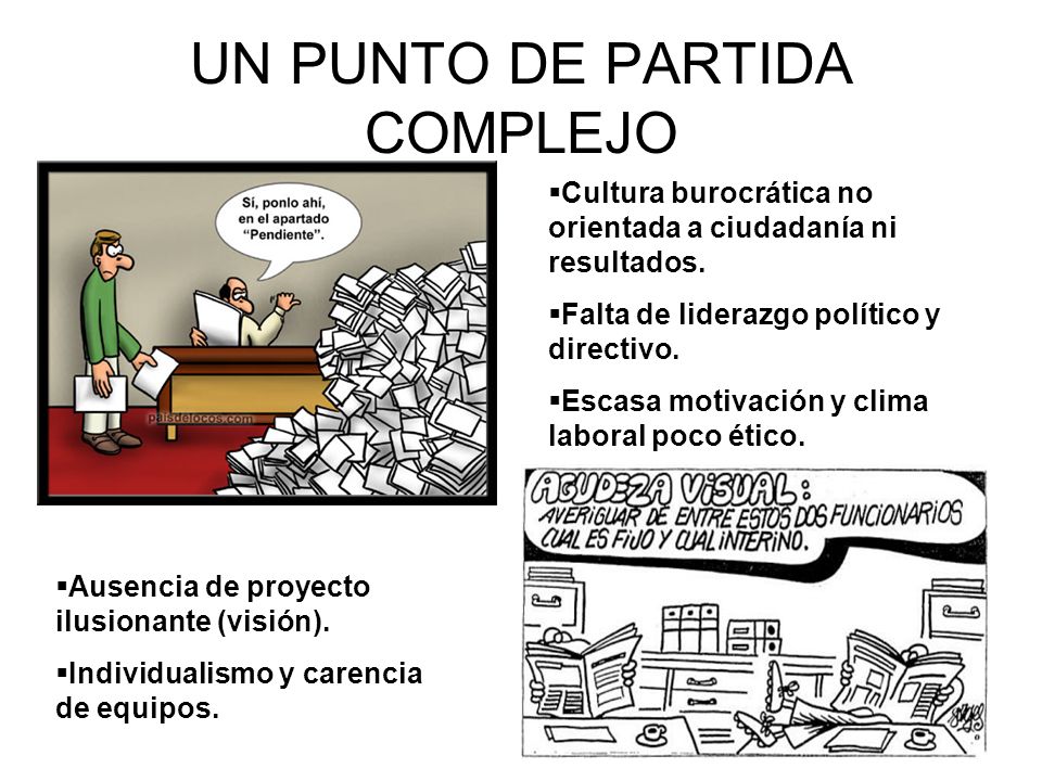 UN PUNTO DE PARTIDA COMPLEJO