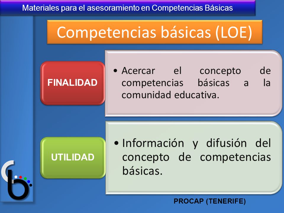 Competencias básicas (LOE)
