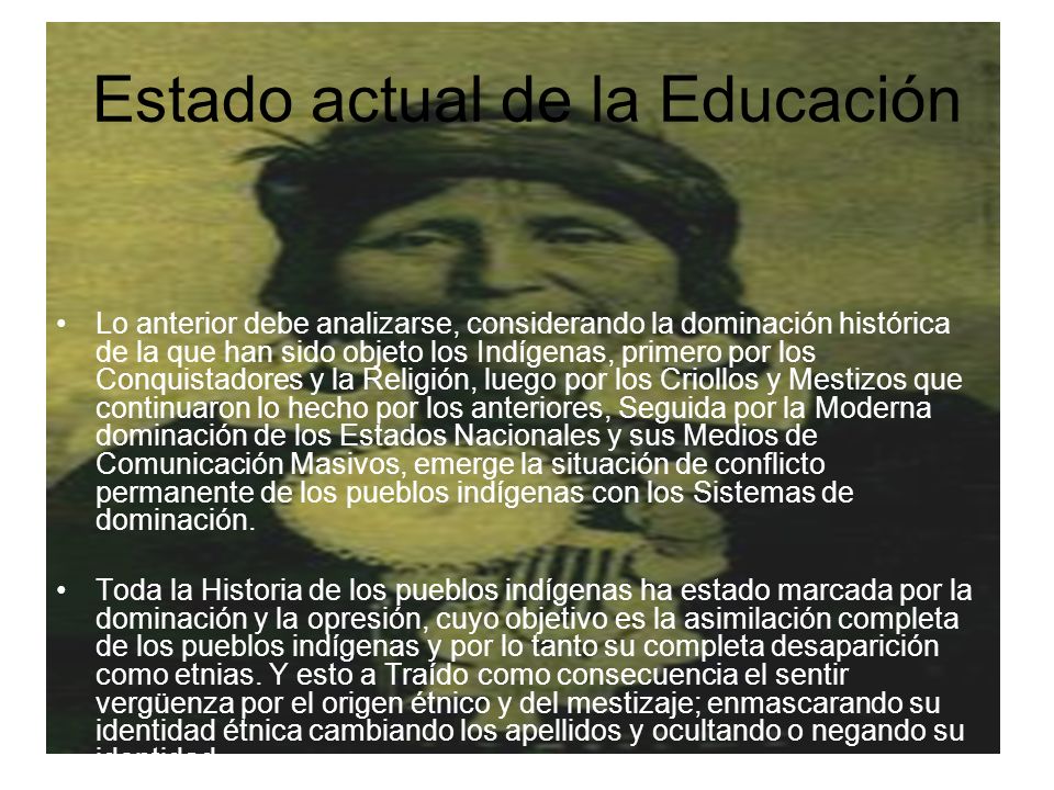 Estado actual de la Educación
