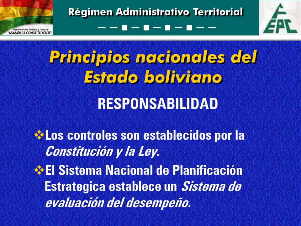 Principios nacionales del Estado boliviano