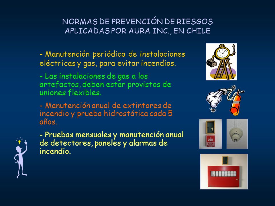 NORMAS DE PREVENCIÓN DE RIESGOS APLICADAS POR AURA INC., EN CHILE