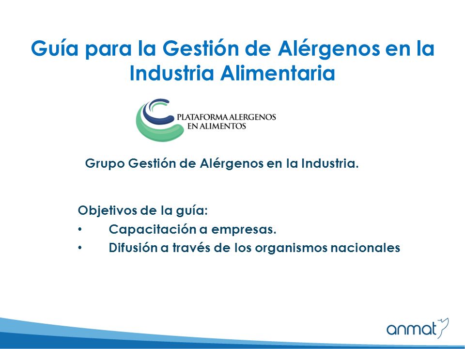 Guía para la Gestión de Alérgenos en la Industria Alimentaria