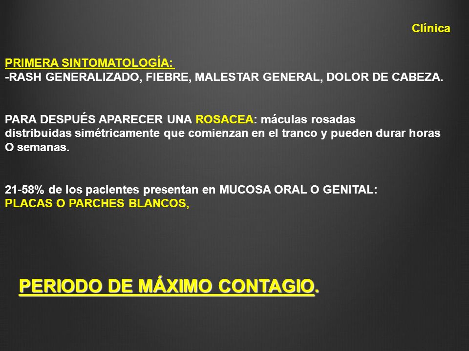 PERIODO DE MÁXIMO CONTAGIO.