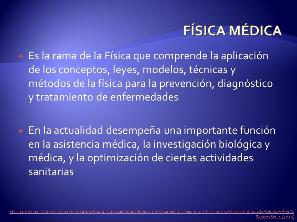 FÍSICA MÉDICA