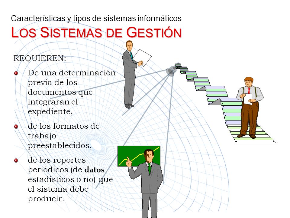 Características y tipos de sistemas informáticos LOS SISTEMAS DE GESTIÓN