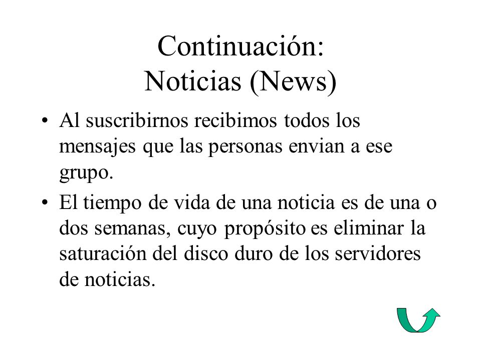 Continuación: Noticias (News)