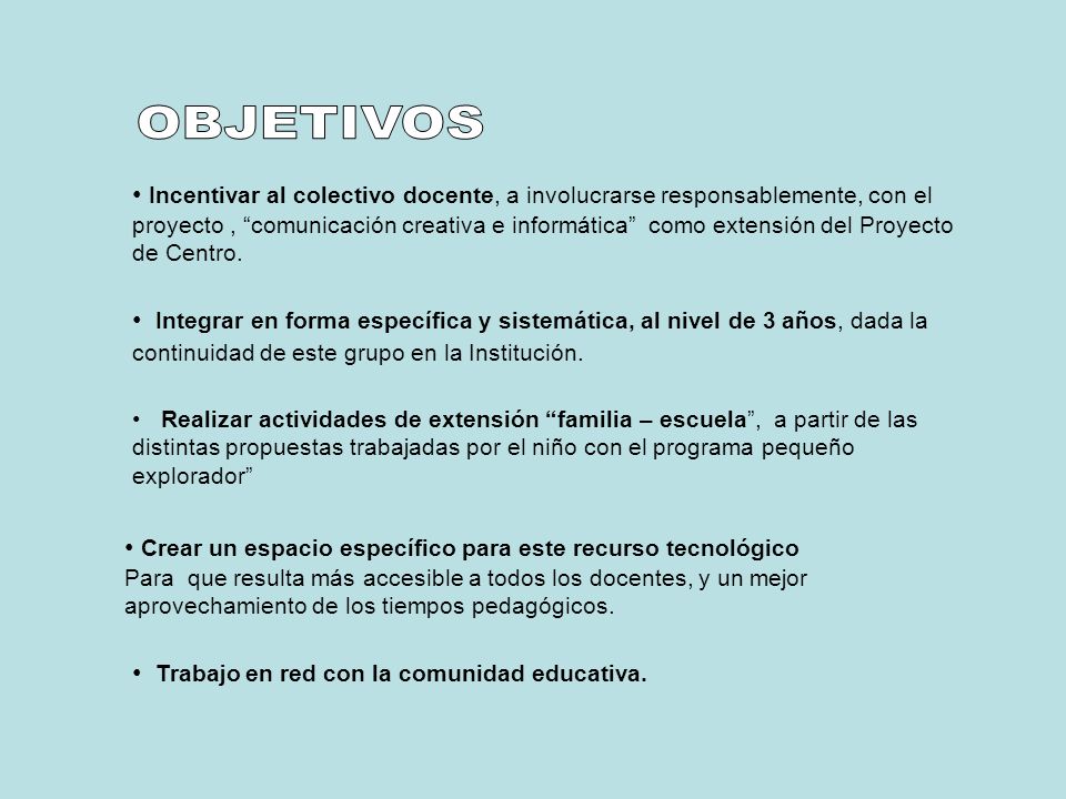 OBJETIVOS