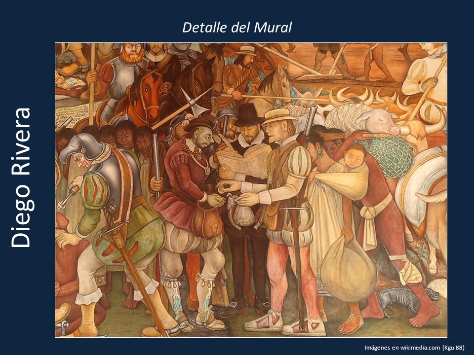 Detalle del Mural Diego Rivera Imágenes en wikimedia.com (Kgu 88)
