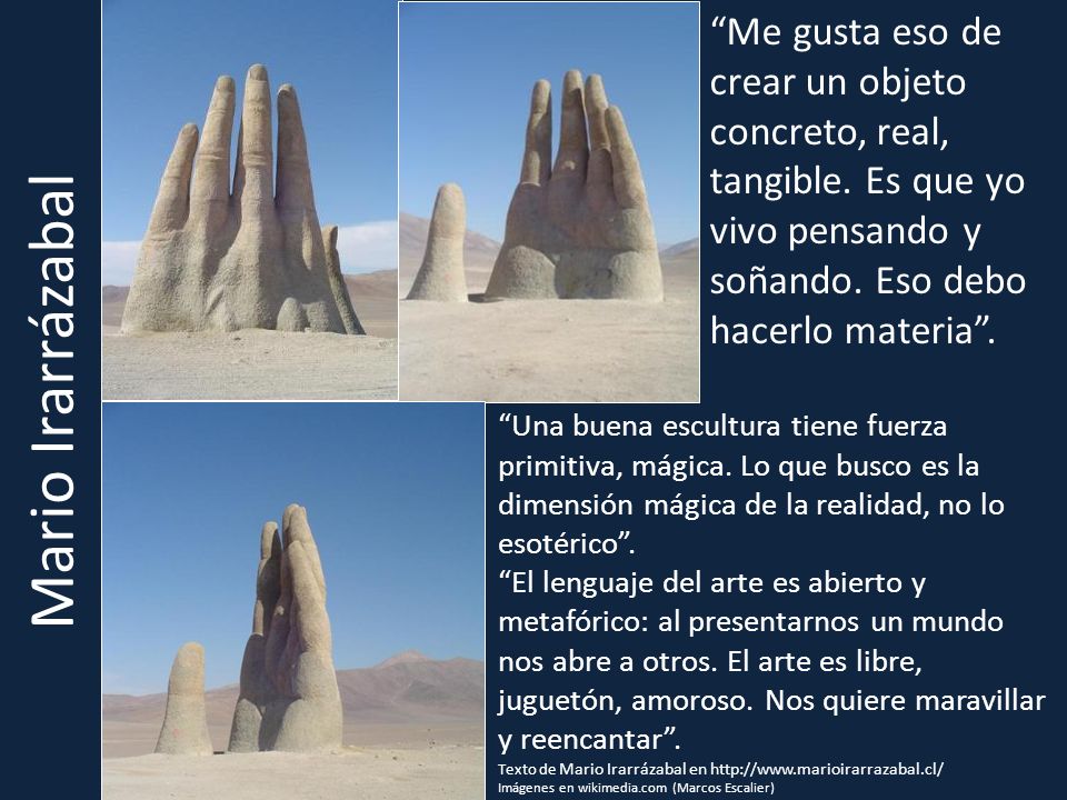 Me gusta eso de crear un objeto concreto, real, tangible