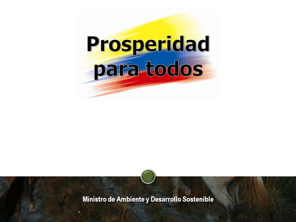 Ministro de Ambiente y Desarrollo Sostenible