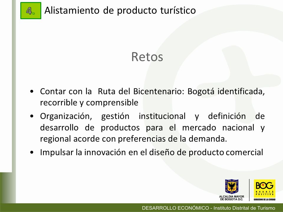 Alistamiento de producto turístico