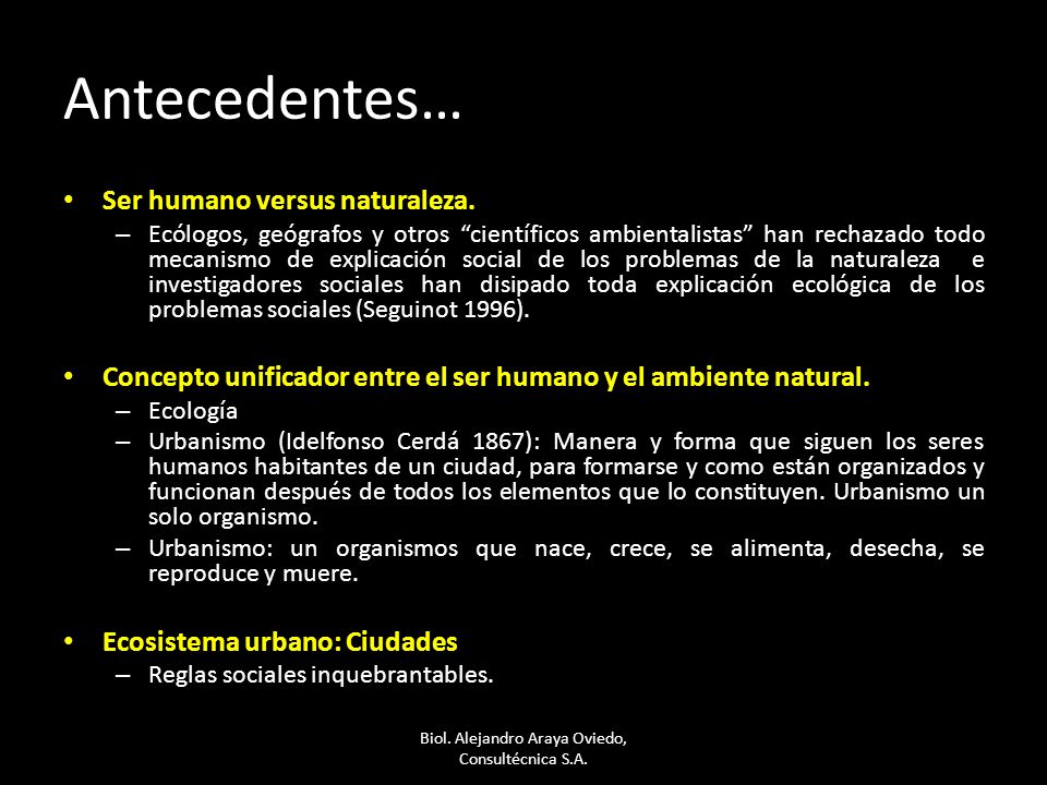 Biol. Alejandro Araya Oviedo, Consultécnica S.A.