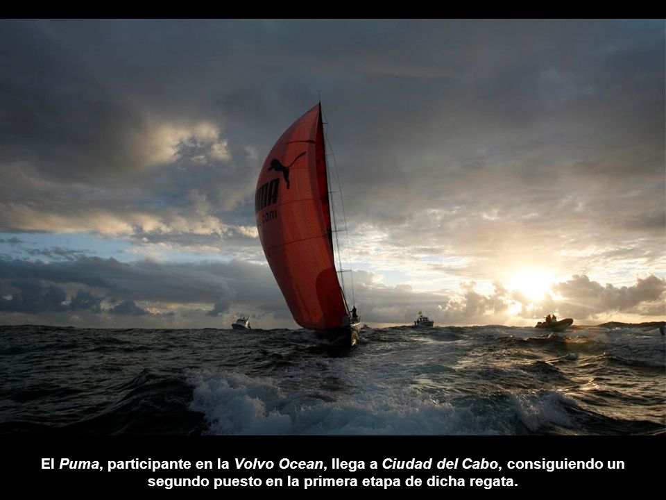 El Puma, participante en la Volvo Ocean, llega a Ciudad del Cabo, consiguiendo un segundo puesto en la primera etapa de dicha regata.