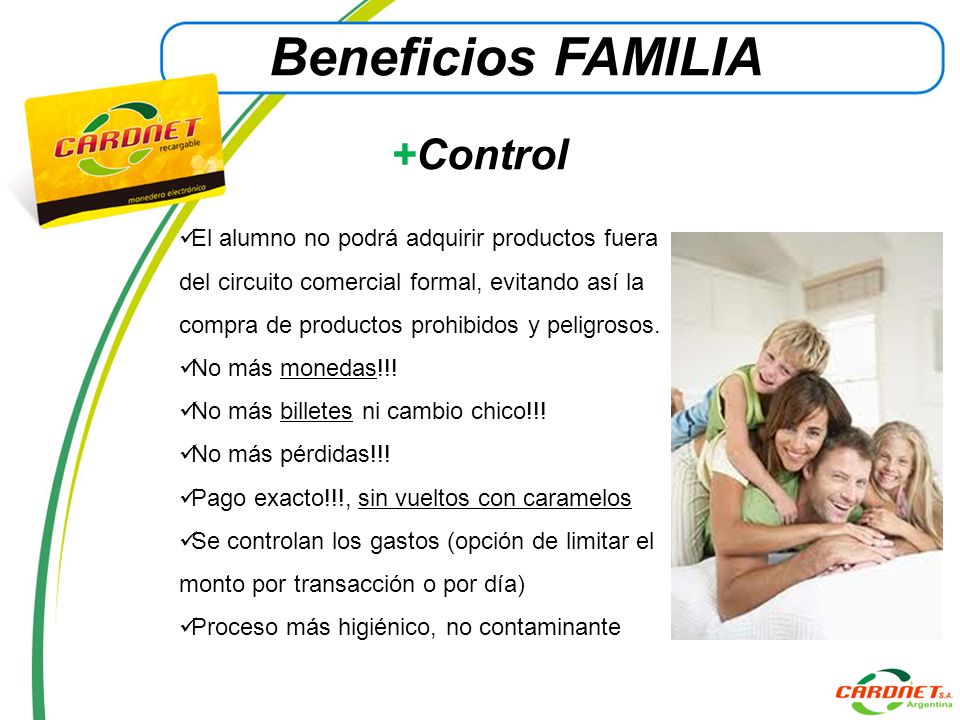 Beneficios FAMILIA +Control