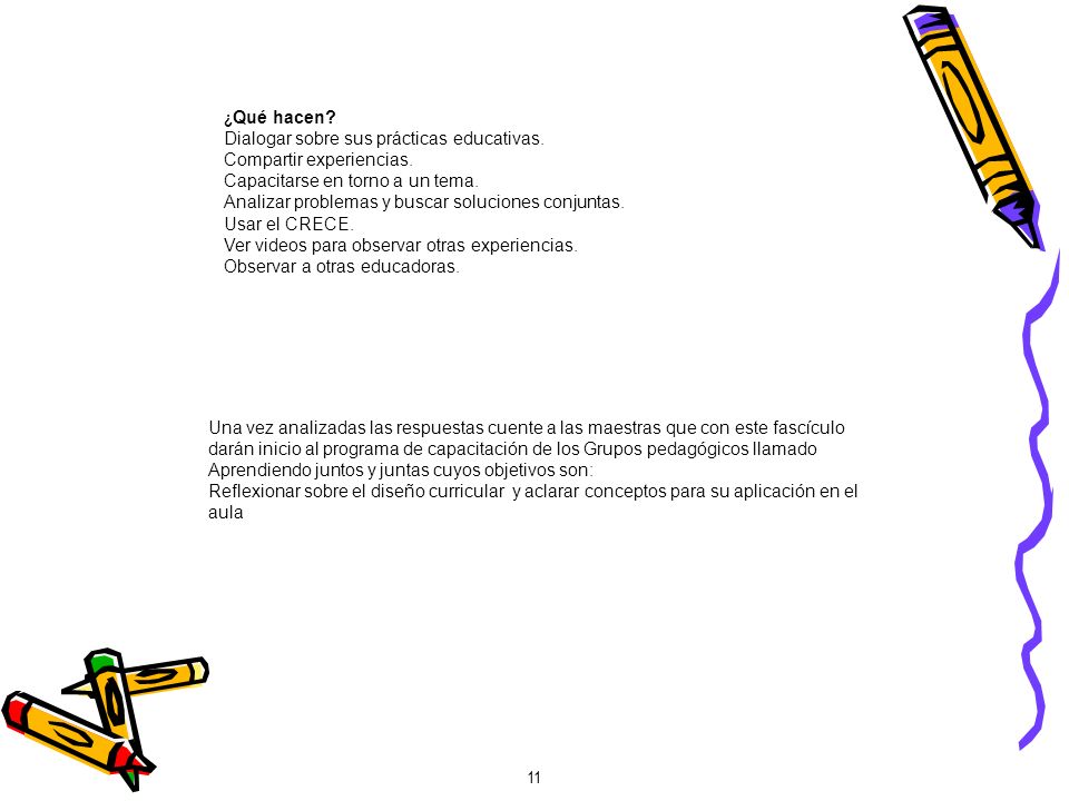 ¿Qué hacen Dialogar sobre sus prácticas educativas. Compartir experiencias. Capacitarse en torno a un tema.