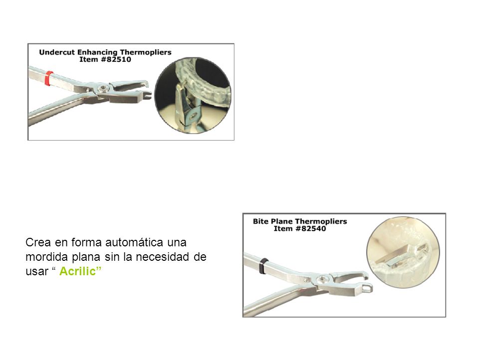 Crea en forma automática una mordida plana sin la necesidad de usar Acrilic