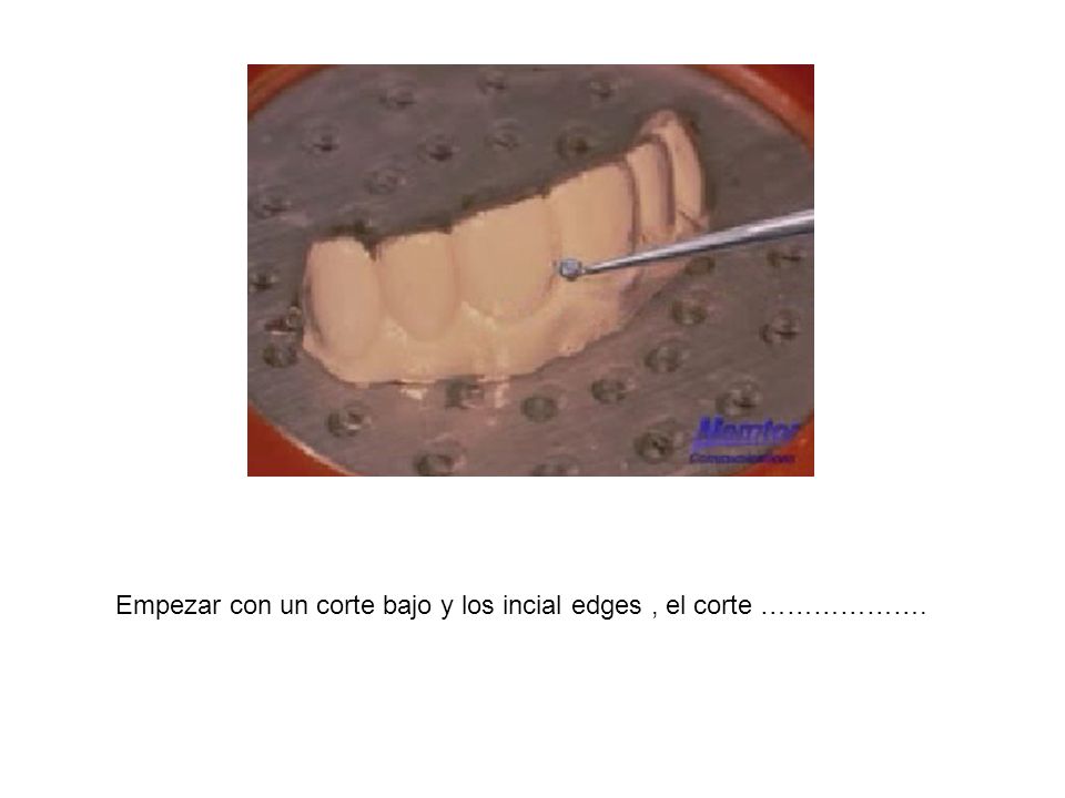 Empezar con un corte bajo y los incial edges , el corte ……………….