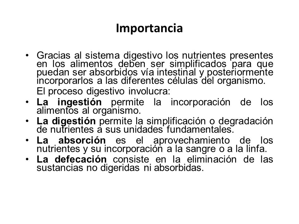 Importancia