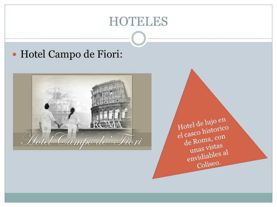 HOTELES Hotel Campo de Fiori: