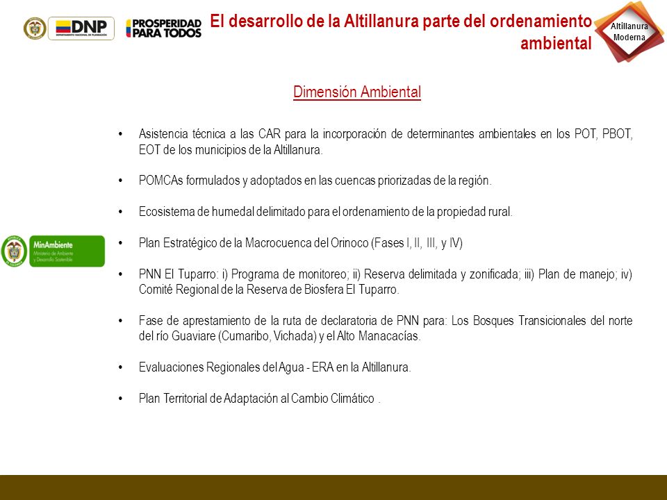 El desarrollo de la Altillanura parte del ordenamiento ambiental