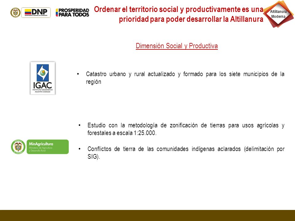 Ordenar el territorio social y productivamente es una prioridad para poder desarrollar la Altillanura