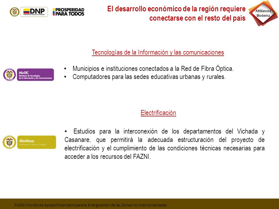 El desarrollo económico de la región requiere conectarse con el resto del país