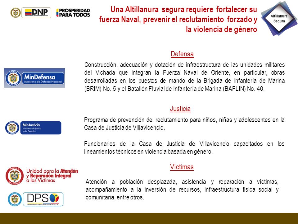 Una Altillanura segura requiere fortalecer su fuerza Naval, prevenir el reclutamiento forzado y la violencia de género