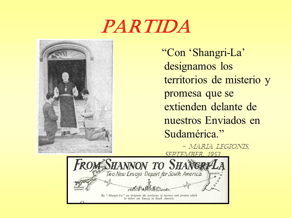 Partida Con ‘Shangri-La’ designamos los territorios de misterio y promesa que se extienden delante de nuestros Enviados en Sudamérica.