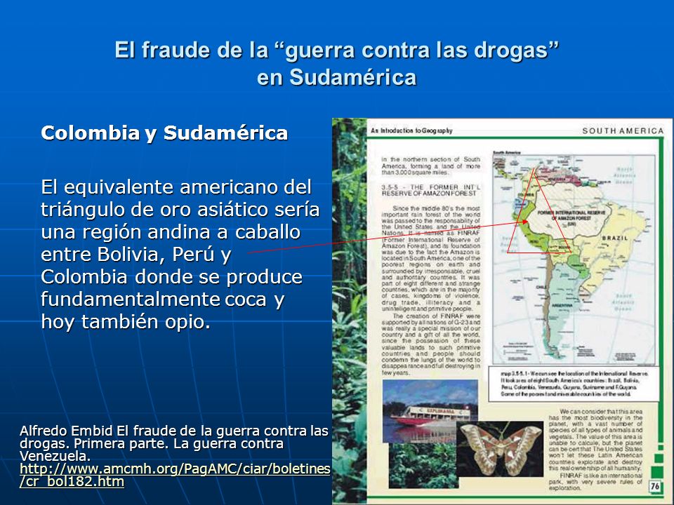 El fraude de la guerra contra las drogas en Sudamérica