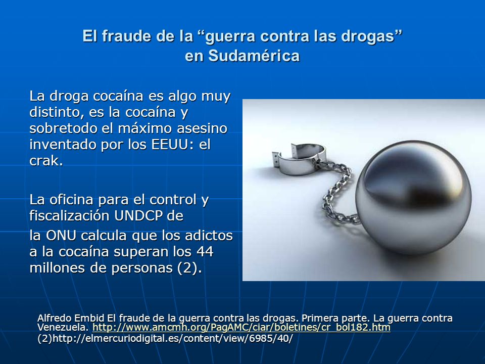 El fraude de la guerra contra las drogas en Sudamérica