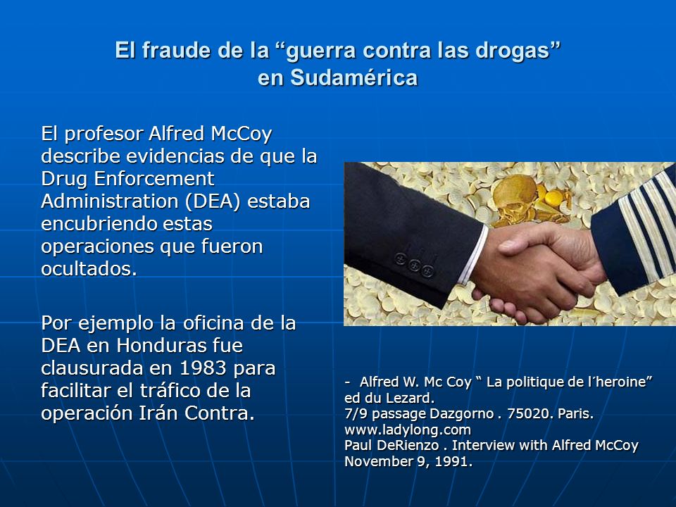 El fraude de la guerra contra las drogas en Sudamérica