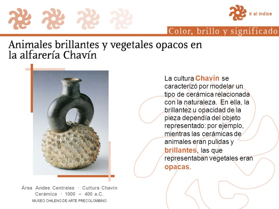 Área Andes Centrales · Cultura Chavín Cerámica · 1000 – 400 a.C.