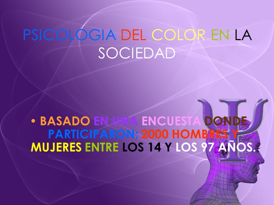 PSICOLOGIA DEL COLOR EN LA SOCIEDAD