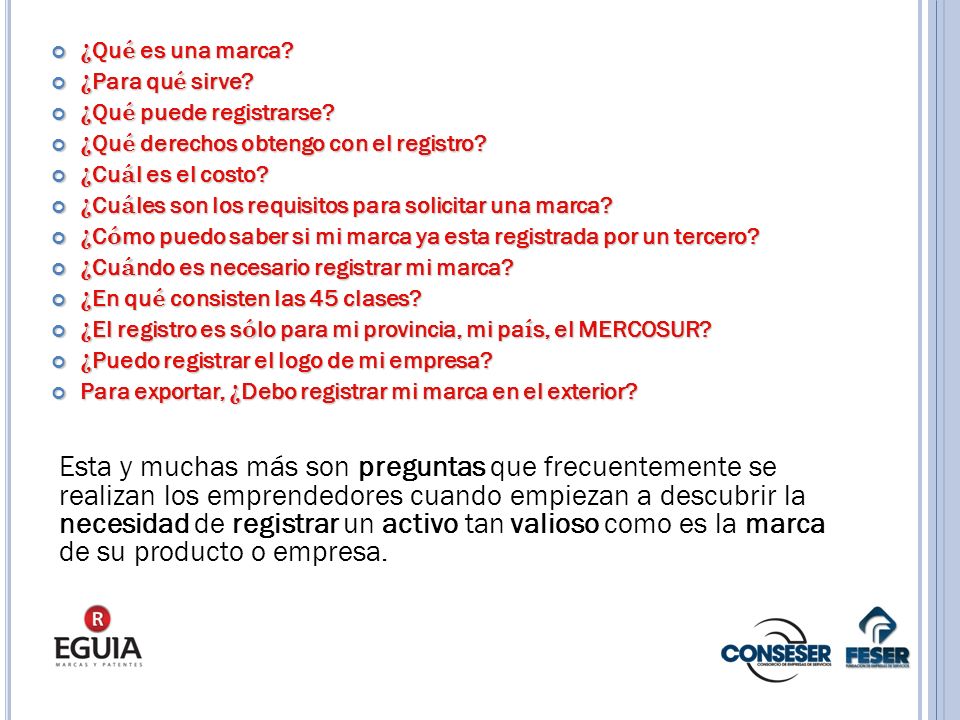 ¿Qué es una marca ¿Para qué sirve ¿Qué puede registrarse ¿Qué derechos obtengo con el registro