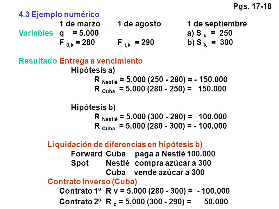 Pgs Ejemplo numérico. 1 de marzo 1 de agosto 1 de septiembre. Variables q = a) S k = 250.