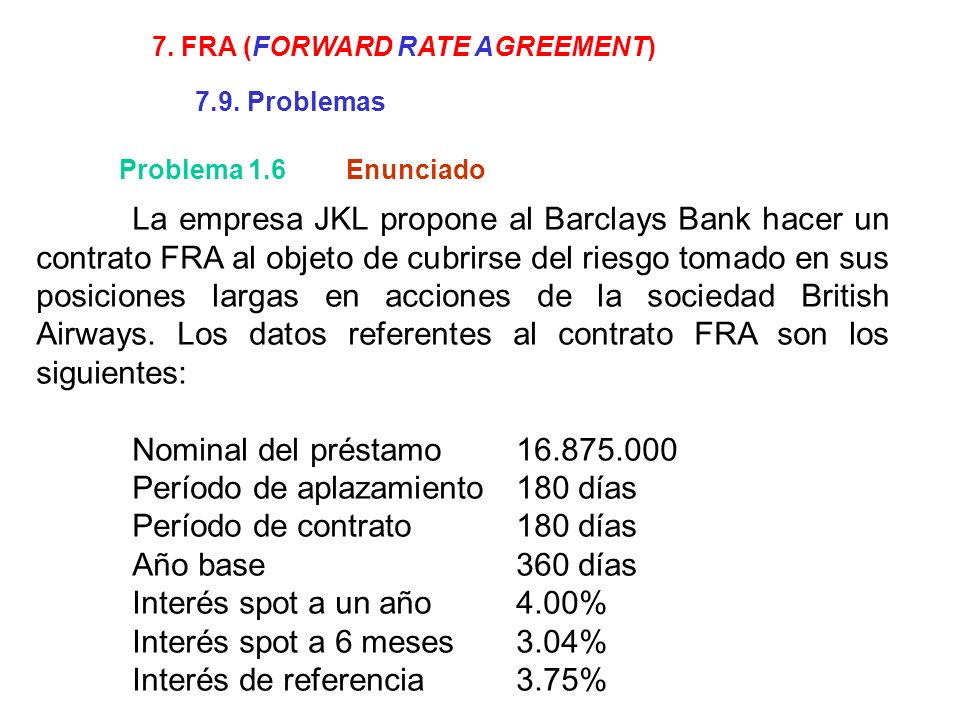 Período de aplazamiento 180 días Período de contrato 180 días