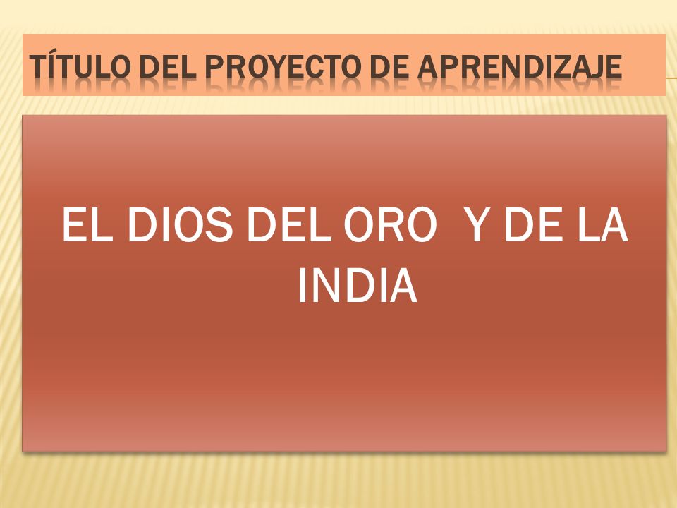 Título del Proyecto de Aprendizaje