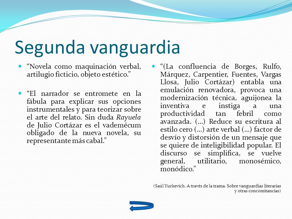 Segunda vanguardia Novela como maquinación verbal, artilugio ficticio, objeto estético.
