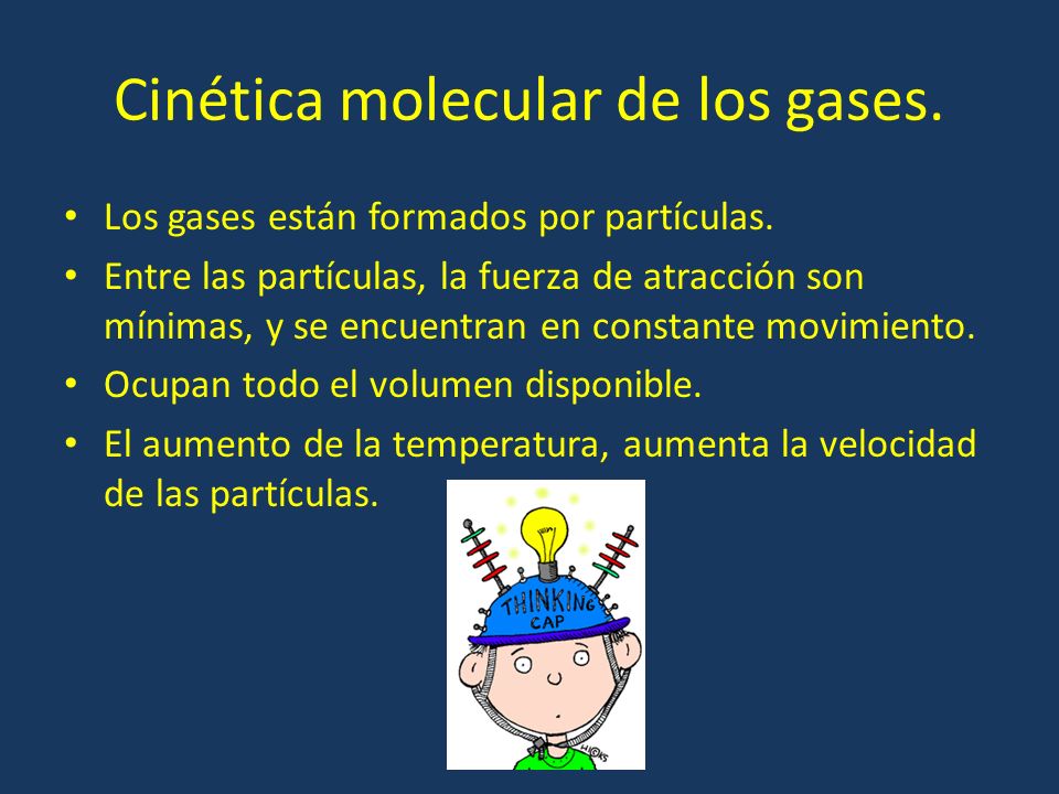 Cinética molecular de los gases.
