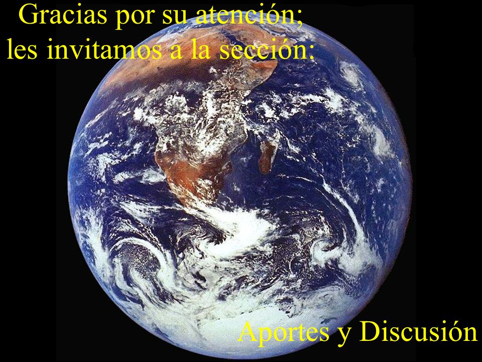 Gracias por su atención; les invitamos a la sección: