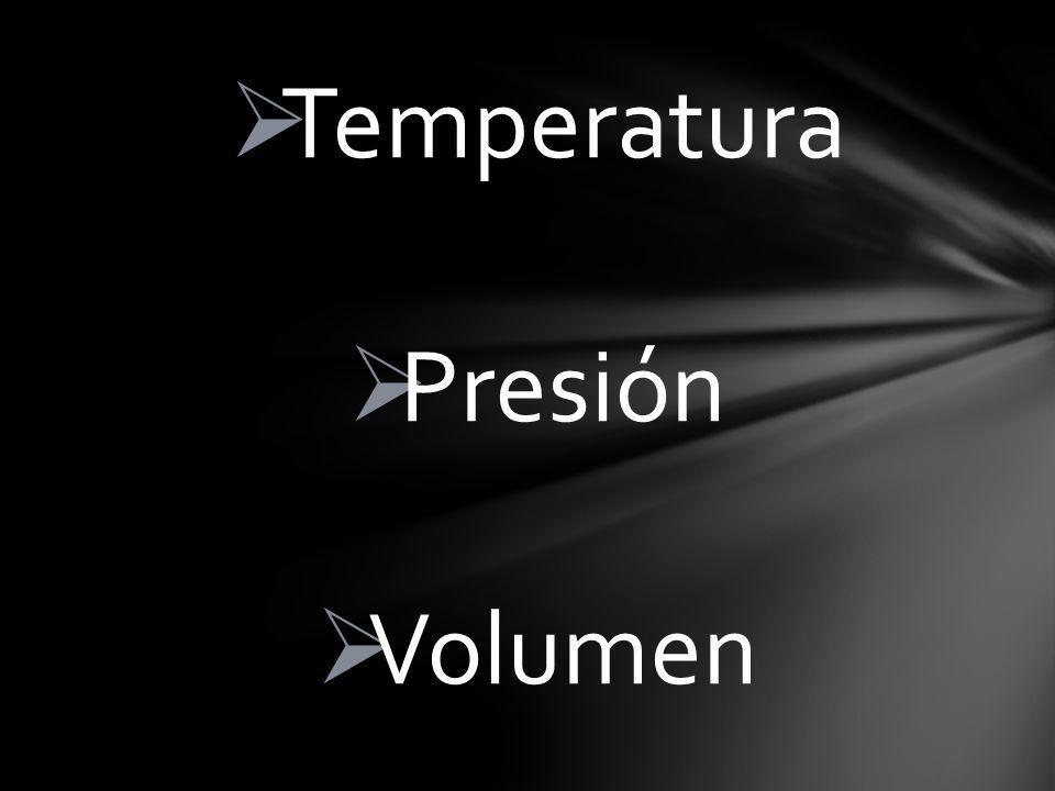 Temperatura Presión Volumen