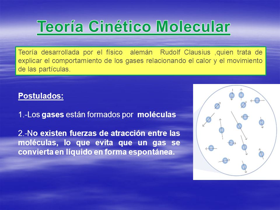 Teoría Cinético Molecular