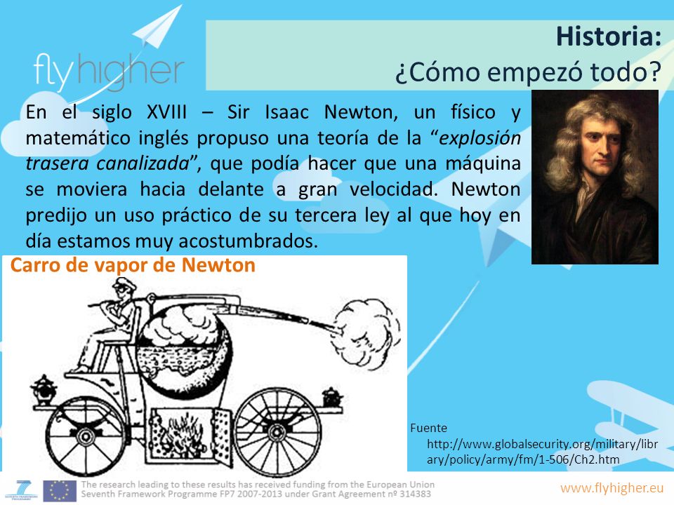 Historia: ¿Cómo empezó todo Carro de vapor de Newton