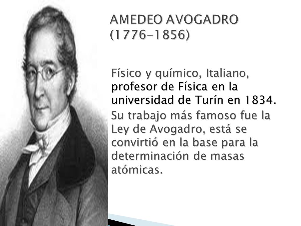 AMEDEO AVOGADRO ( )