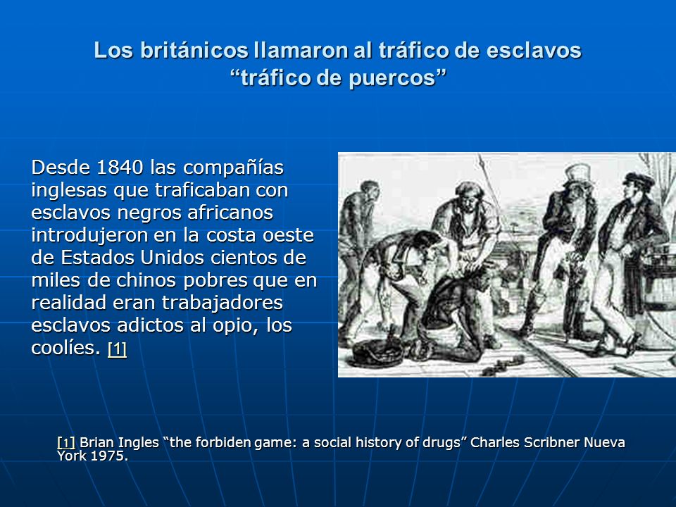 Los británicos llamaron al tráfico de esclavos tráfico de puercos