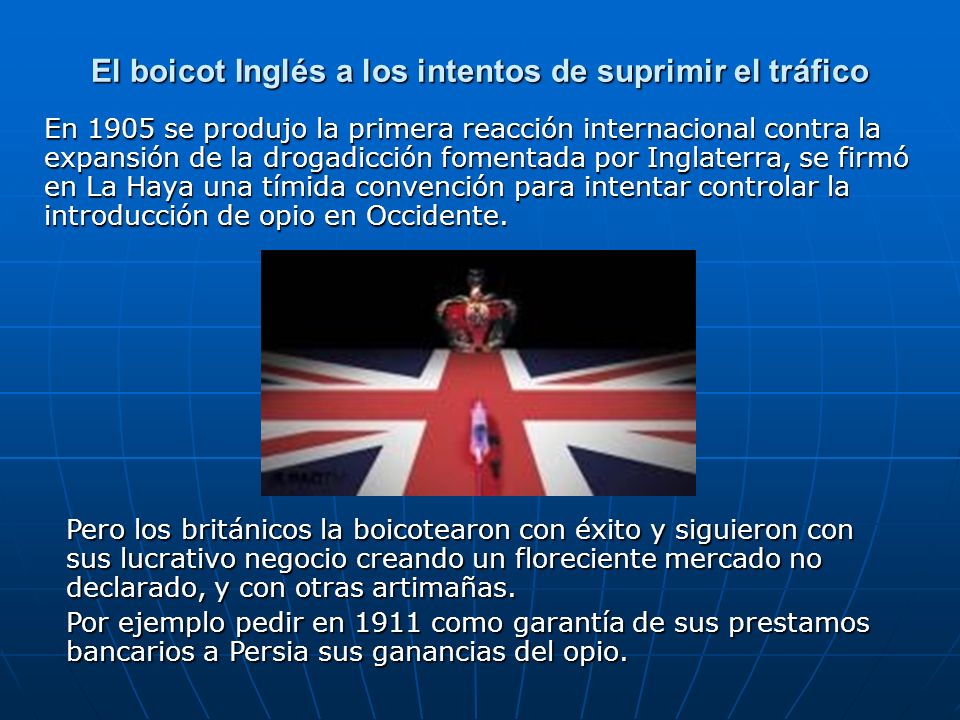 El boicot Inglés a los intentos de suprimir el tráfico