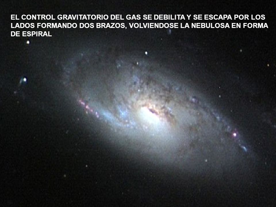 EL CONTROL GRAVITATORIO DEL GAS SE DEBILITA Y SE ESCAPA POR LOS