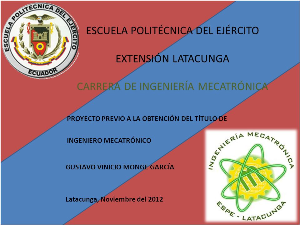 PROYECTO PREVIO A LA OBTENCIÓN DEL TÍTULO DE INGENIERO MECATRÓNICO